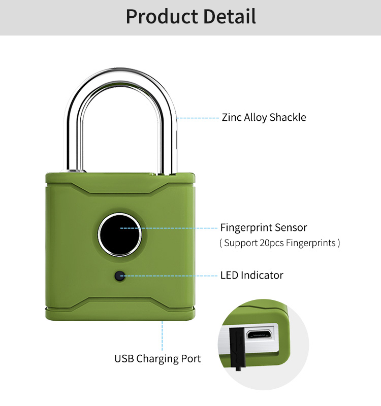 SMARTLOCK Trendy Lock Intelligent Padlock Medium - Image 3