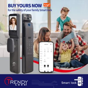 TRENDY LOCK FX16 - Tuya App, Palm vein, Face, Password, Fingerprint, Card, Key